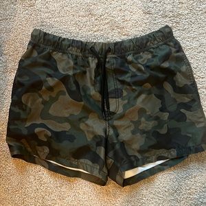 ASOS 4 inch camo swim shorts/trunks